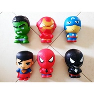 Squishy Set Marvel Super Heroes Advengers Squeeze Toys