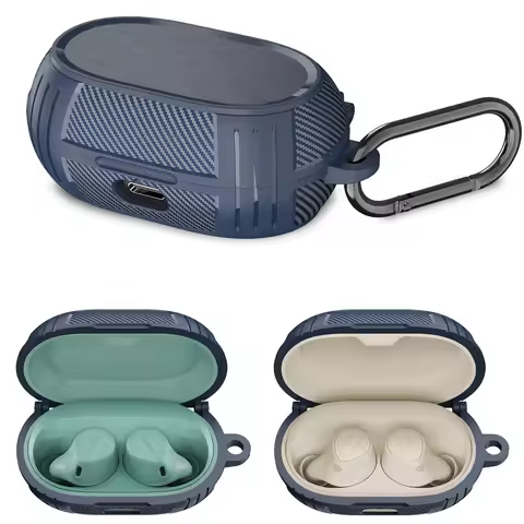 Protection Case Suitable For Jabra Elite 7 Active / Jabra Elite 7 Pro Case with Hook Rugged Anti-dro