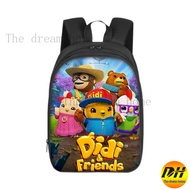 Didi and friends Kindergarten School Bag upin ipin Kids Backpack 14inch can customize