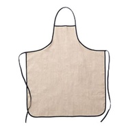 fog linen work Linen Piping Apron Natural Natural 《LKA117-N》