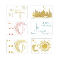 [Coo&Limited-time offer]Middle Eastern Festival Chandelier Moon Wall Sticker Eid Mubarak Glass Stick