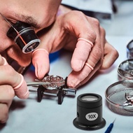 Watch Repair Lens 5X 10X Glass Zoom Jam Tools Magnifying Lens