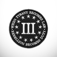 Patch US Three Percenters Morale Embroidery Emblem Logo Insignia 2nd Amendment Second Percent Percen