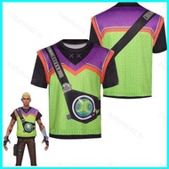 BH2 VALORANT Gekko Cosplay cloth Full Graphic summer T-shirt Anime Short Sleeve Top HB2