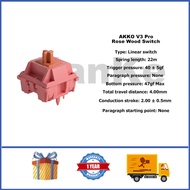 Akko CS V3 Pro Rose Wood Switch Linear Switch Hot Swappable Customized Switch