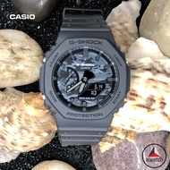 【พร้อมส่ง Casio G-shock GA-2100CA-8A นาฬิกาข้อมือดิจิทัล อะนาล็อก สายเรซิ่น สีเทาเข้ม ลายพราง สําหรับผู้ชาย