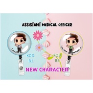 YOYO TAG UNTUK ASSISTANT MEDICAL OFFICER GLASS YOYO ID BADGE REEL [NEW]