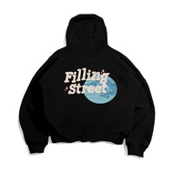 Fillingstreet oversized Boxy Hoodie - WRD Black