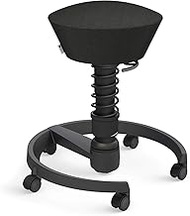 aeris Swopper Air New Edition Ergonomic Stool with castors - Dynamic Office Chair for a Healthy Back - Office Stool and seat Trainer - 17.7-23.2" Spring strut Type Standard