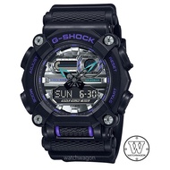 [Watchwagon] Casio G-Shock GA-900AS-1A Black and Purple Analog-Digital Resin Band Sports Watch ga-90