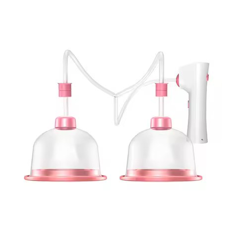 Electric Breast Massager Enlargement Chest Vacuum Pump Anti-Chest Sagging Double Suction Cup Breast 