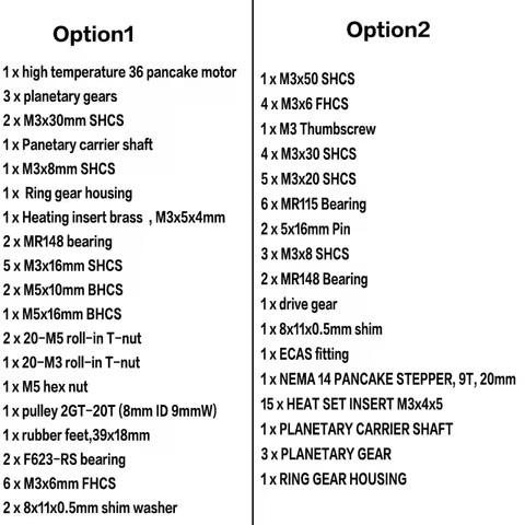 Voron Galileo 2 Extruder Upgrade Kit - Complete Hardware Set with 36mm Round Stepper Motor & Install