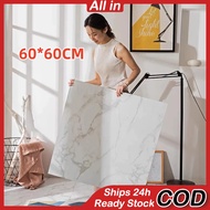 60X60cm Marble Vinyl FlooringFloor Tiles Self Adhesive Floor PVC Flooring Sticker Waterproof Lantai 
