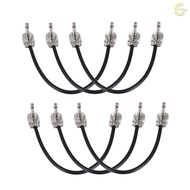 Ammoon 12in Pedal Cable 1/4" Silver 1/4" Silver Pvc 6in Zom sz1ammoon M-m 3 [musiclover]ammoon  GZAD