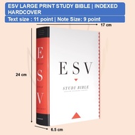 ESV Large Print Study Bible | Indexed | Text size 11 | Hardcover