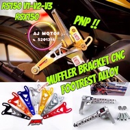 HONDA RSX150 RS150 V1 V2 V3 EXHAUST BRACKET / REAR FOOTREST ALLOY RS150R RSX MUFFLER RACING SCREW PE