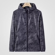 Leak-Picking Foreign Trade Cut Label Summer Ice Silk Sunscreen Clothing Men's Hooded Cardigan Jacket