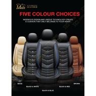 [5 Colour] IMAX Hybrid Gaming PU Leather Series (HG01) 6D Universal Car Seat Cover - 5-Seater Front 
