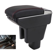 ช่องพักแขนรถสำหรับฮอนด้า BR-V 2016 2017 2018 2019 2020 2021 2022 BRV กล่องจัดที่นั่ง USB แบบชาร์จไฟไ