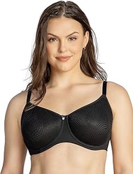 Women's Full Coverage Minimiser Bra, black, 36DDD