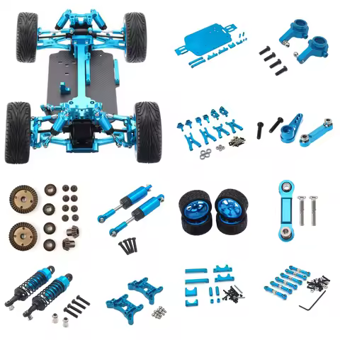 Wltoys A949 Blue All Series Motor A949-32 1/18 Rc Car Spare Parts Car Bottom A949-23/A959-B-27 Upgra