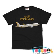 CHILDREN'S CLOTHES, CHILDREN'S T-SHIRT, ETIHAD AIRWAYS PLANE