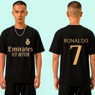 Baju-T Casual Style Men's T-Shirt Ronaldo 7 Real Madrid Football Jersey Daily Wear Comfortable Desig