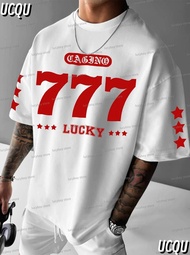 [Free Custom] Summer Men LUCY Number 777 Men Jersey Man Short Sleeves Sport wear Plus Size Jersey Vi