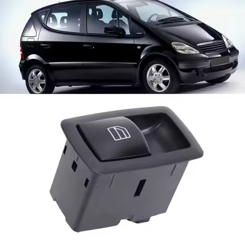 Front Passenger Side Window Switch A2518200510 Black Color Replacement for Mercedes B-Class W245 B16