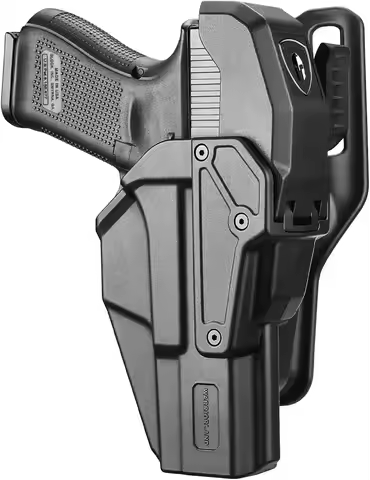 Level 2 Duty Holster for Glock 17/19 /22/23 Gen 3-5 &G31/32 Gen3-4&G19X/44/45/47/49 &MOS Version,Thu