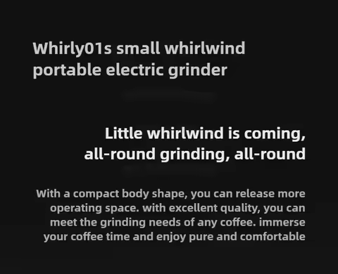 100-240V TIMEMORE Whirly 01s Portable Electric Coffee Grinder Automatic Hand-Brewed Coffee Bean Grin