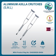 Your Rehab Mobility Aluminium Axilla Crutches