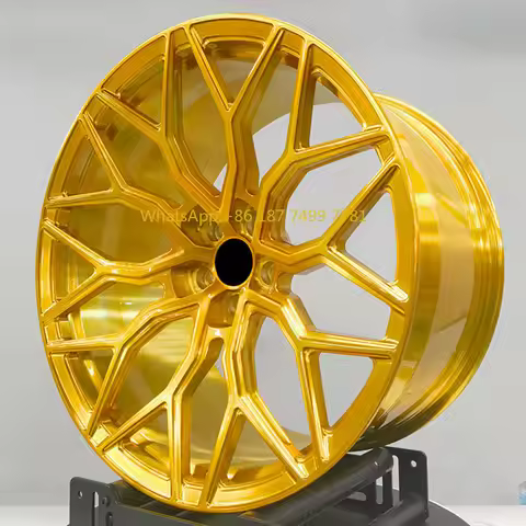 Chrome Forged Wheels Custom Brilliant Gold 10.5/11.5/12J RIMS Forged Wheels 5x112/130 20 21 22 Alloy