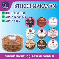 COOKIES PACKAGING LABEL STICKERS | FOOD PACKAGING LABEL STICKERS