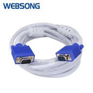 Kabel VGA Video Male to Male 50CM 1.8M 3M 5M 3+6 Full HD 1080P WEBSONG