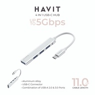 HAVIT HVHB-HB41 4 in 1 Hub USB-C to USB-A 2.0 and USB-A 3.0