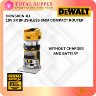 (18V/20V) DEWALT BRUSHLESS ROUTER 8MM DCW600 - ( DEWALT CORDLESS ROUTER | DEWALT ROUTER DCW600N -XJ