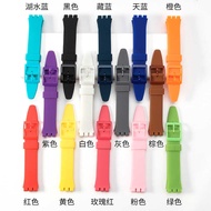 Substitute Swatch Swatch Strap Silicone Watch Strap Accessories 16mm 17mm 19mm 20mm