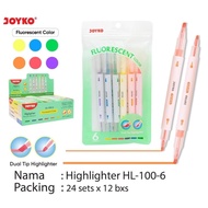 Joyko HL-100-6 Sachet Soft Tip Highlighter HL1006