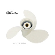 ใบพัดเรือ Winibo 8 1/2X7 1/2 -N 8 1/2X8 1/2 -N สำหรับยามาฮ่า6hp 8hp 9.9hp F6 F8 F9.9/นอกเรือใบพัดสำห