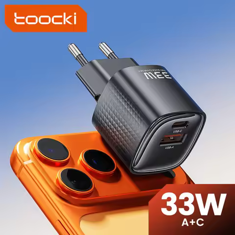 Toocki 33W USB Type C GaN Charger For iPhone 17 16 15 iPad Xiaomi Samsung Huawei Galaxy Fast Charge 