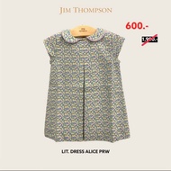 💗เดรสผ้าฝ้าย 100% พิมพ์ลายน่ารัก Jim Thompson💗✅