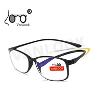 Anti Glare Blue Blocker Reading Glasses Degree Eyeglasses Near Women Men Presbyopia Slim Specs +125 