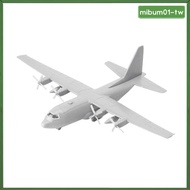 [MibumadTW] 1/144 Transport Plane Model Assembled Model with Stand Miniature US C130 Aircraft Toy 4D