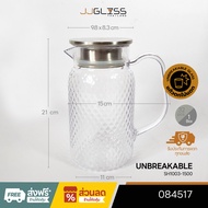 JJGLASS - (LYNX) UNBREAKABLE - SH1003-1500 - เหยือกน้ำ เหยือกตกไม่แตก เหยือก พลาสติกใส เนื้อแก้วโพลี