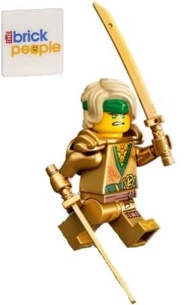 Ninjago: Lloyd Garmadon Golden Ninja with 2X Shamshir and Gold Dragon Sword