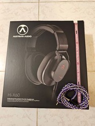 Austrian audio Hi-x60，連石墨烯4.4升级線，耳機，頭戴式