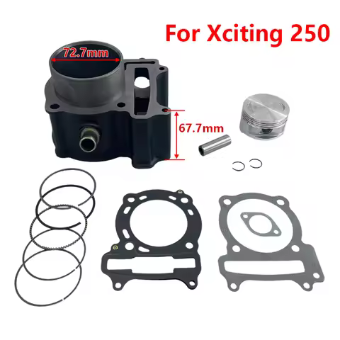 72.7mm Bore Cylinder Piston Kit for Kymco Xciting 250 Mxu250 Dink 250 People S 250cc Motorcycle Engi