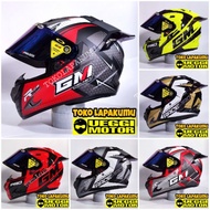 Helm GM Full face Race Pro Paket Ganteng - helm GM paket ganteng Murah