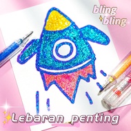 Colorful glitter Pen Glitter Color Gel Pen Glitter Pen / Glitter Pen Squeezy 12 Colors